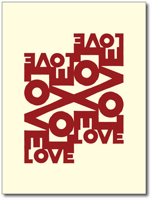 LOVE art poster print graphic contemporary design, modern, retro ...