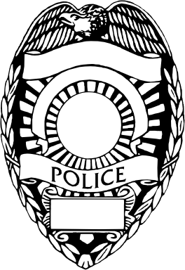 blank police badge clip art