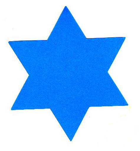 Jewish Die Cut: Extra Large Star of David, Set of 2