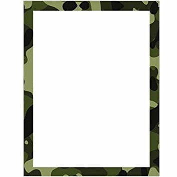 Amazon.com : Camouflage Stationery Letter Paper - Military Theme ...