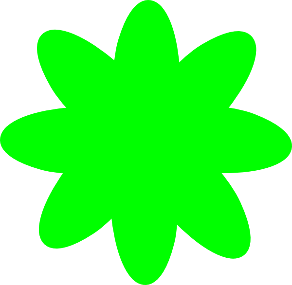 Lime Green Flower Clipart