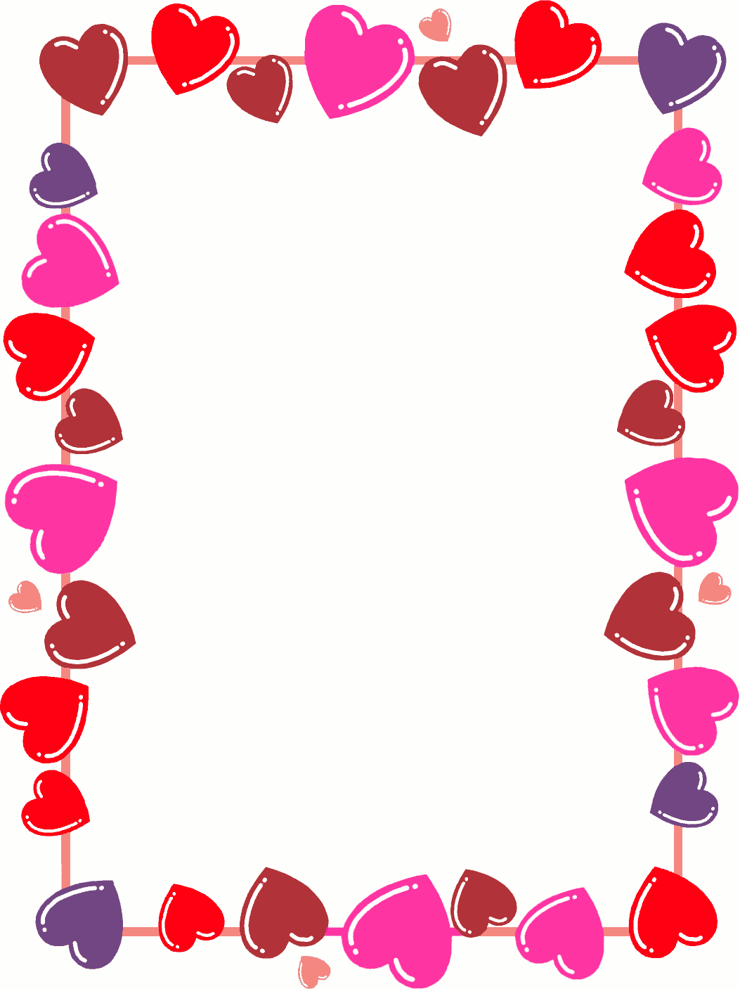 Heart Border Free Page Borders Spyfind