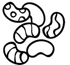 Jelly bean clipart black and white
