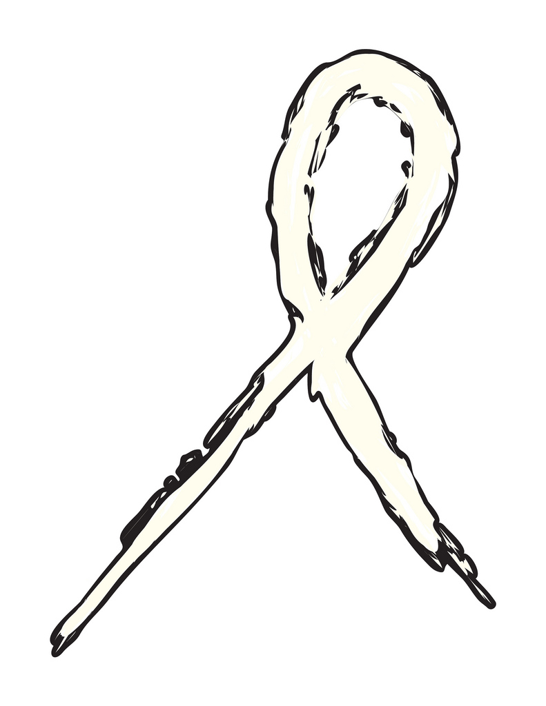 Lung Cancer Awareness Ribbon White (No Background) | Flickr