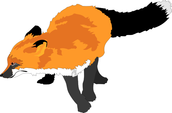 Animated fox clipart