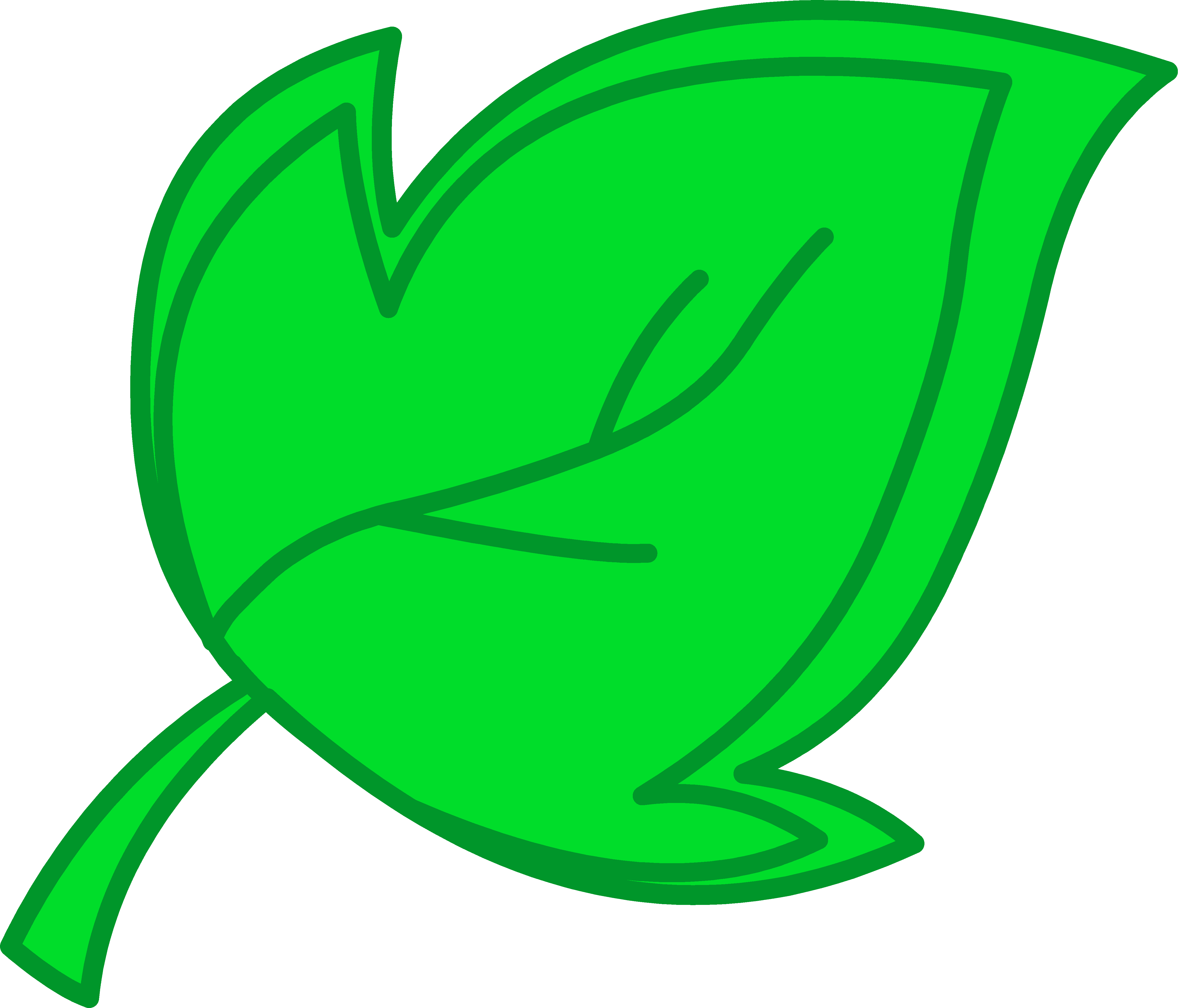 Green leaf border clipart