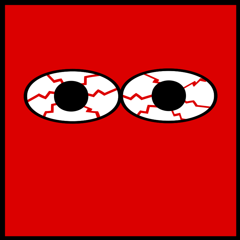 Bloodshot Eyes Cartoon