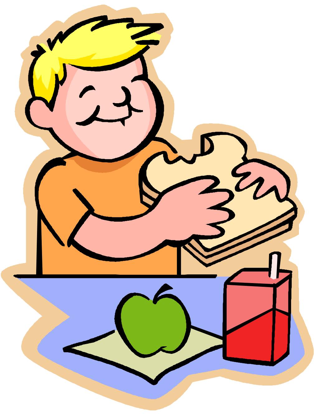 Free Kids Eating Lunch Clipart Image - 9393, Eat Lunch School ...