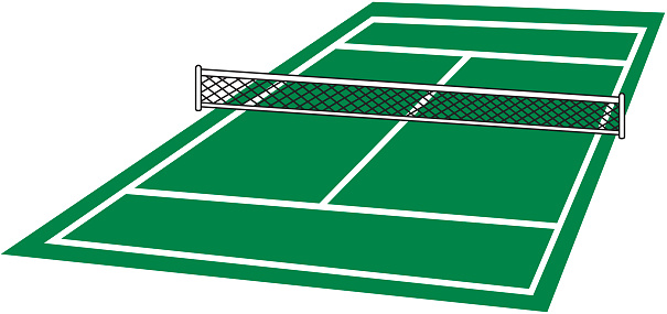 Tennis Court Clip Art, Vector Images & Illustrations