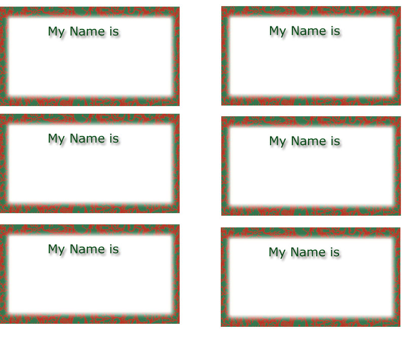 Best Photos of Free Christmas Name Tag Templates - Free Printable ...