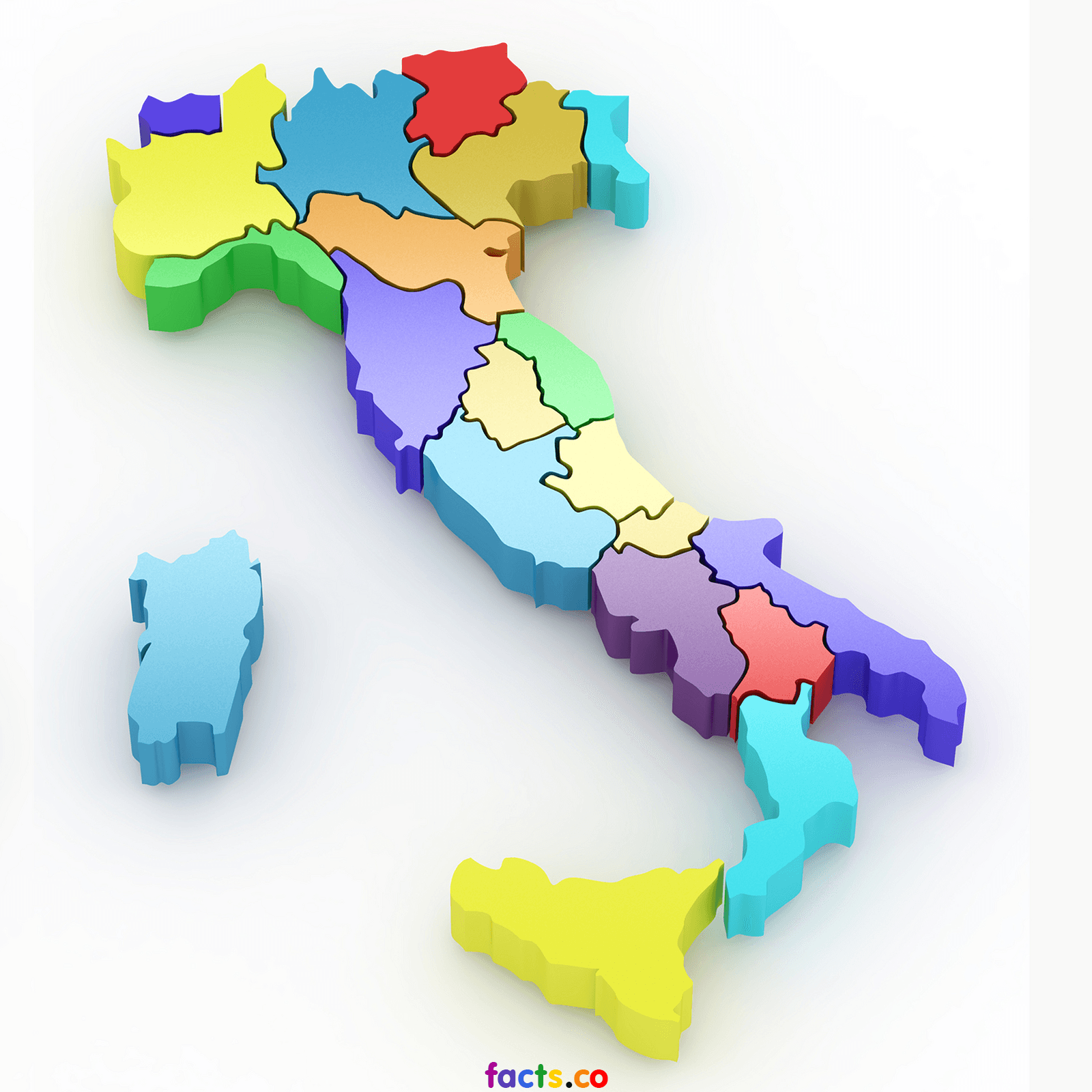 Italy Map - blank Political Italy map with cities