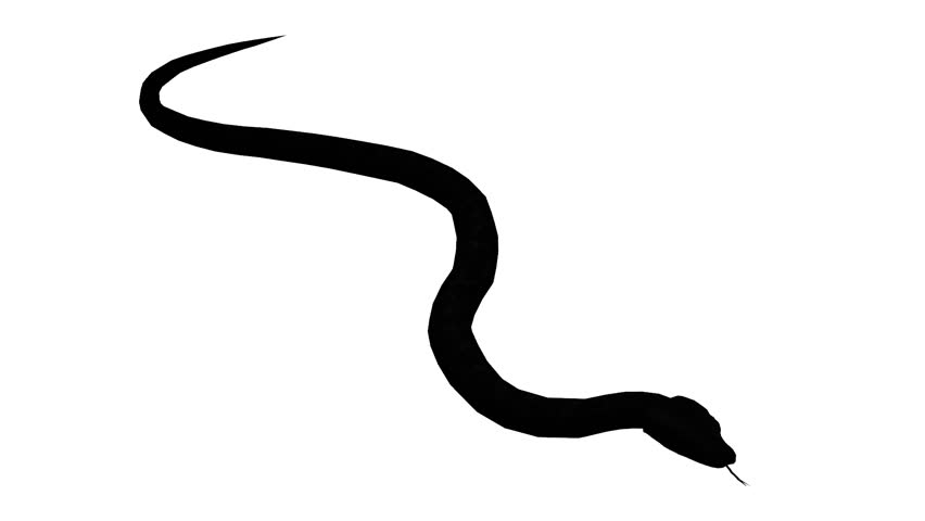 Snake & Jungle Carpet Python Slide Crawling Sketch Silhouette ...