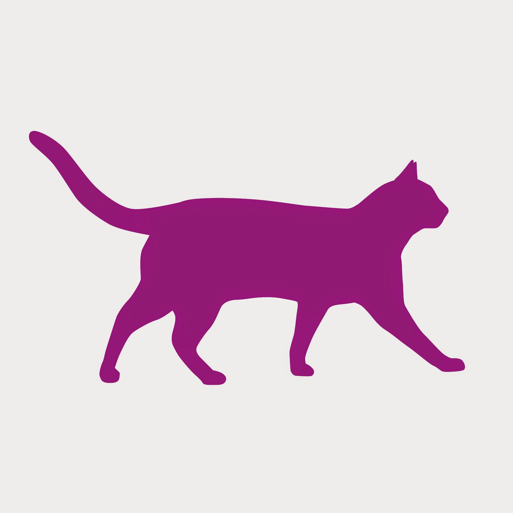 Purple Cat Clipart - Free to use Clip Art Resource