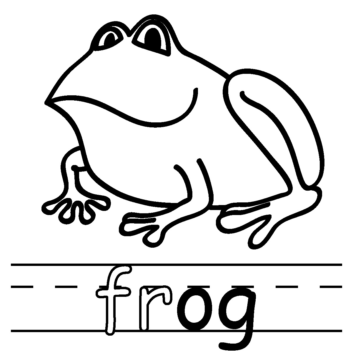 Black And White Frog Pictures - ClipArt Best