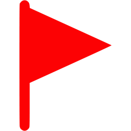 Red filled flag icon - Free red flag icons