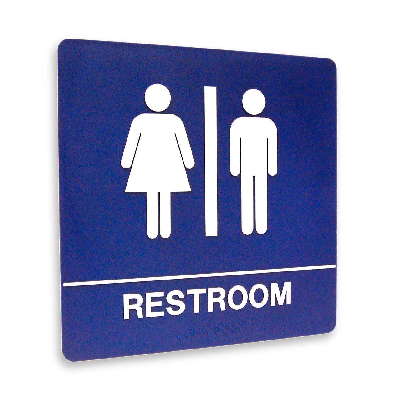 8" x 8" Restroom Sign - "RESTROOM", (4) Standard Colors - The Kroy ...