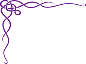 Purple Flower Corner Border Clip Art – Clipart Free Download
