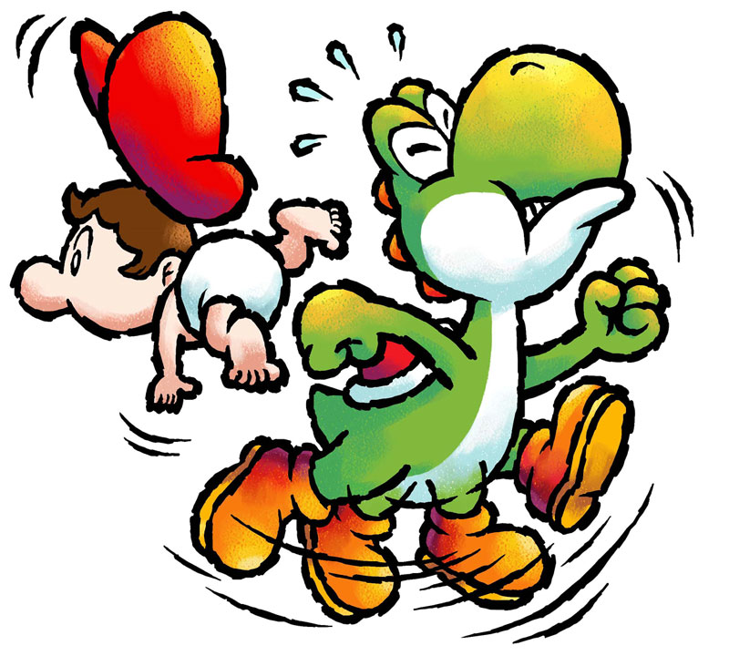 Yoshi & Baby Mario - Characters & Art - Yoshi's Island DS
