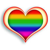 Rainbow Peace Heart Clipart