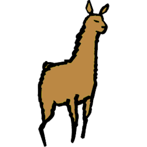 Cartoon Llama Clipart