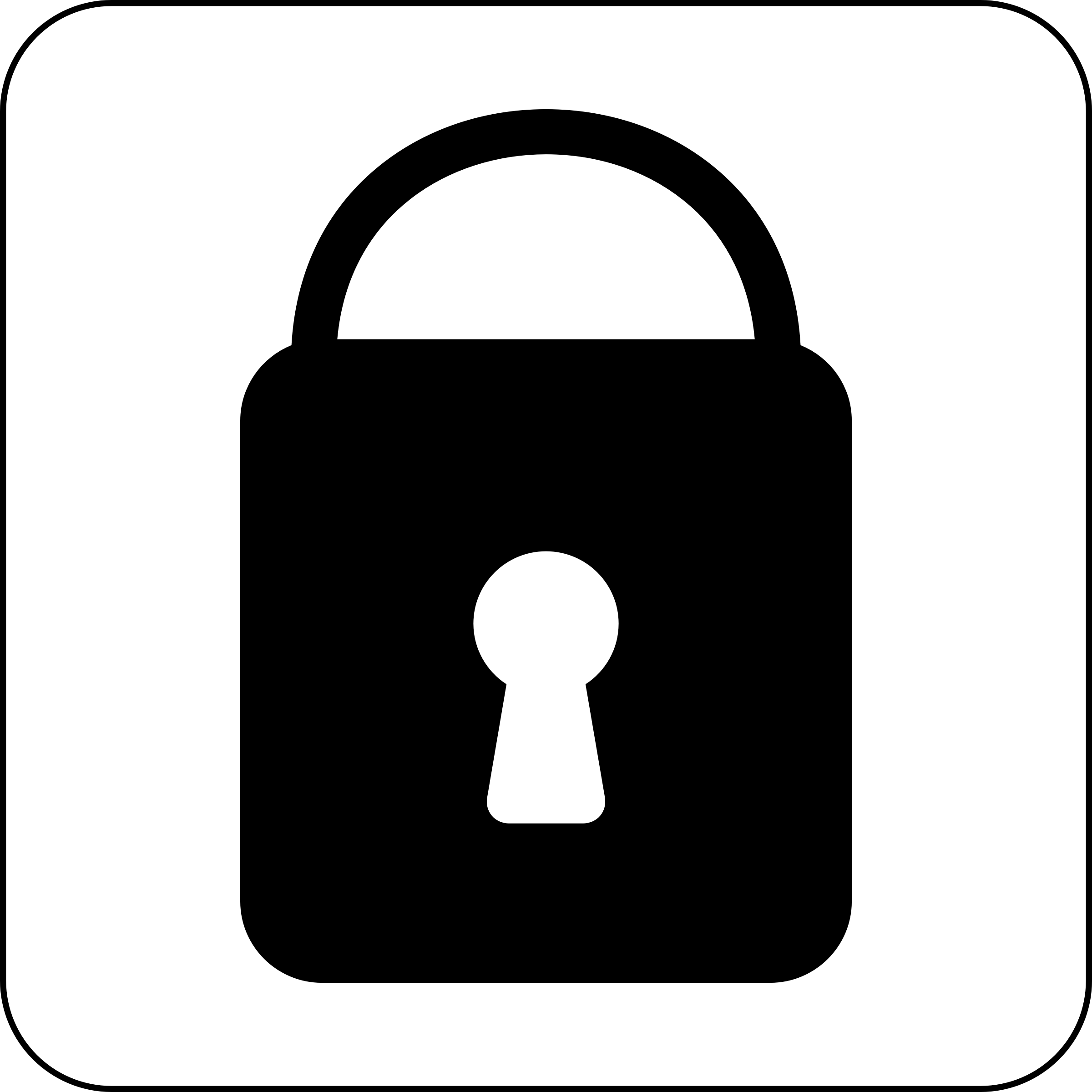Lock key clipart black and white