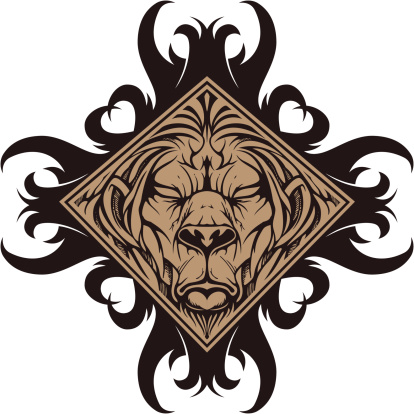 Scary Lion Drawing Clip Art, Vector Images & Illustrations