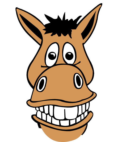 clipart horse laughing - photo #1