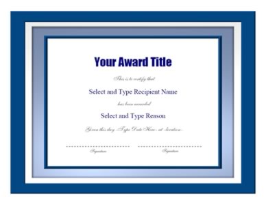 Award Borders Template Pictures