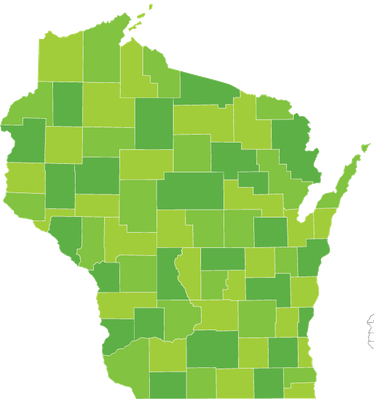 Wisconsin County Map | Clipart | Social Studies | Image | PBS ...
