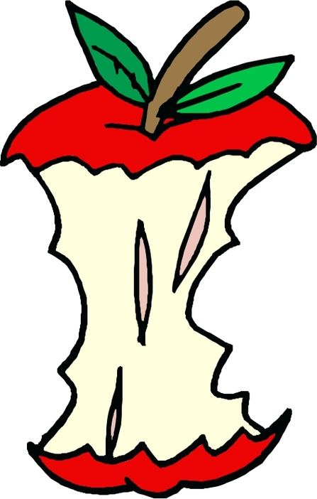 Apple Core Clip Art Clipart - Free to use Clip Art Resource