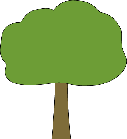 Oak Tree Outline Clipart