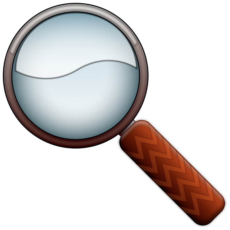 Clipart - Magnifying Glass Color