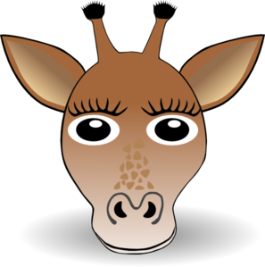 Giraffe Face clip art - vector clip art online, royalty free ...