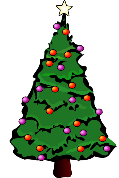 Christmas Tree Clip Art - vector clip art online ...
