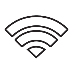 Wifi, IOS 7 symbol vector icon | Free Interface icons