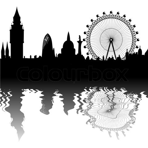 London Silhouette clip art - vector clip art online, royalty free & public domain