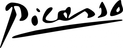 Picasso Signature clip art - Free Clipart Images