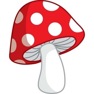 Toadstool Clipart Image Mushroom toadstool. Red with white s ...