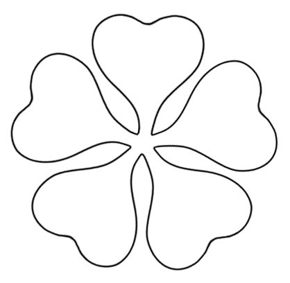 Flower, Flower template and Cut outs
