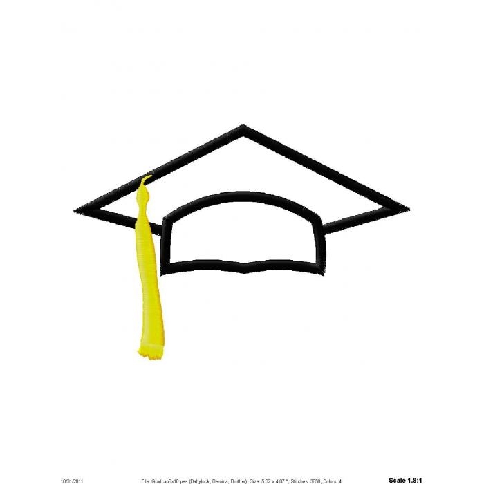 Graduation Hat Clipart Black And White