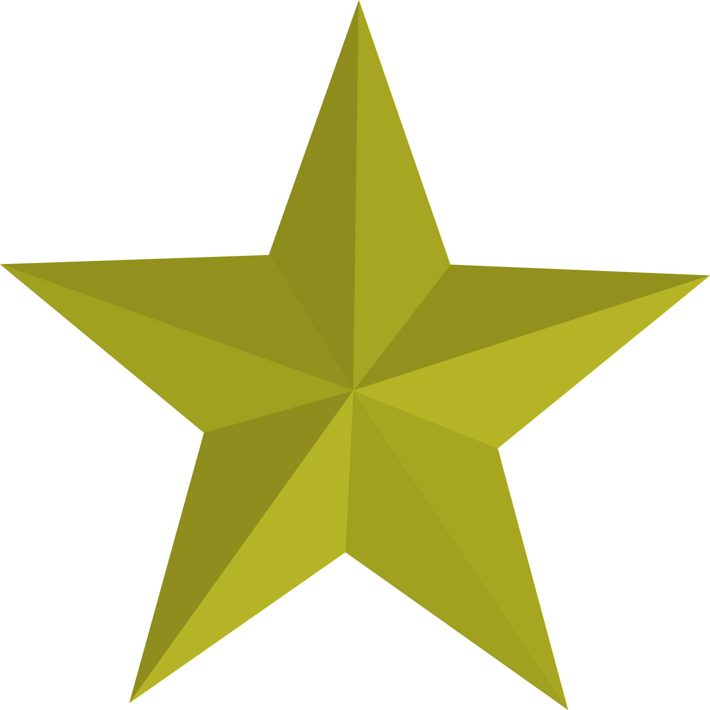 Five pointed star clipart