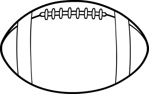 American Football Ball coloring page | Free Printable Coloring Pages