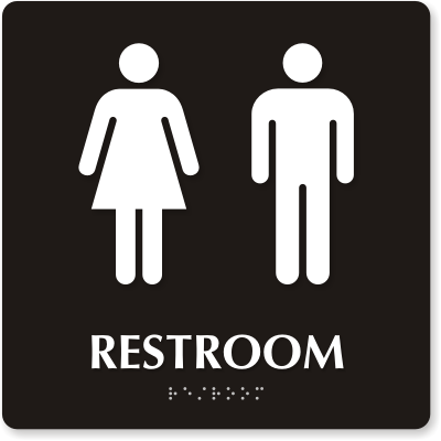 Unisex Restroom Signs | Unisex Bathroom Signs
