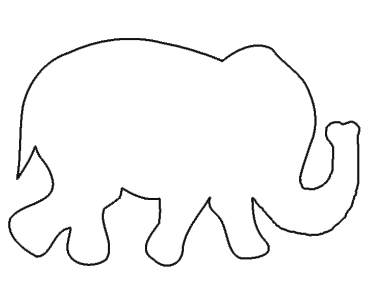 Elephant Outline - Clipartion.com