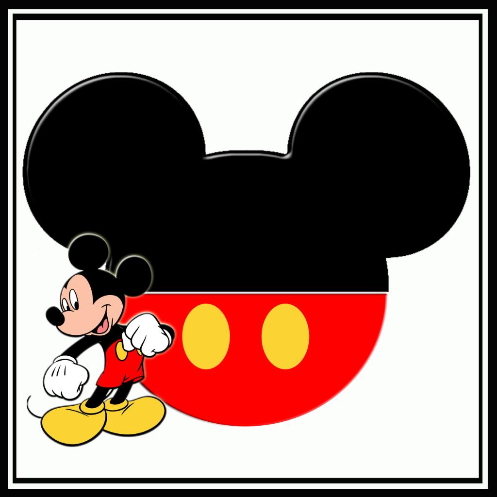 Printable Mickey Mouse Head