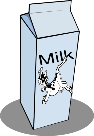 Milk Carton Outline Clipart - Free to use Clip Art Resource