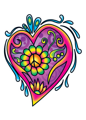 Flower And Heart Tattoo Designs - ClipArt Best
