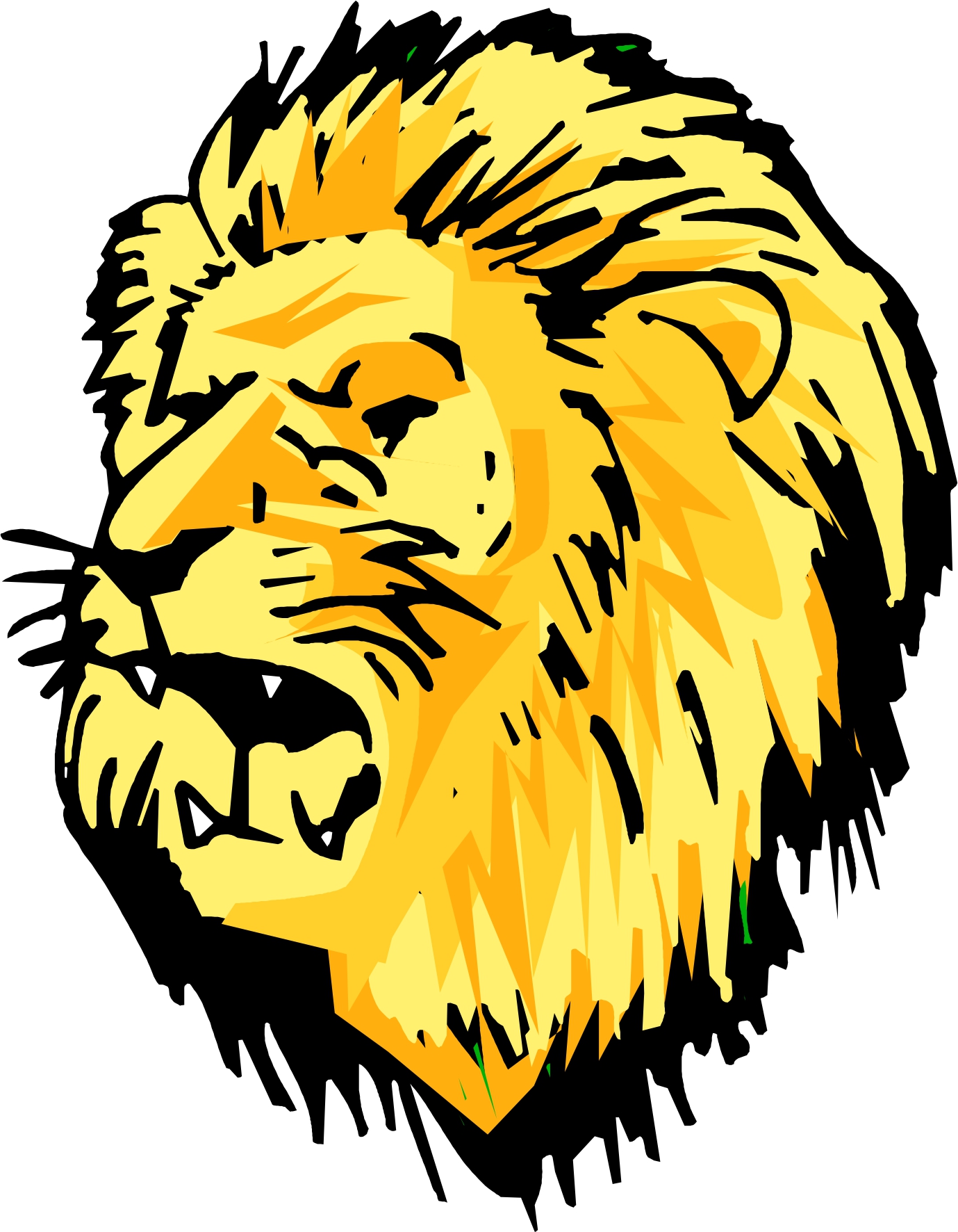 575 views Lion Face Cartoon