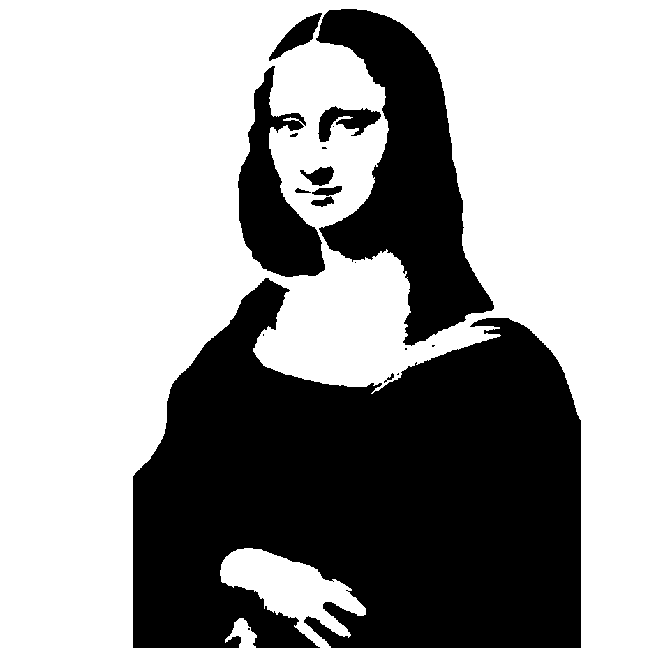 Black And White Mona Lisa