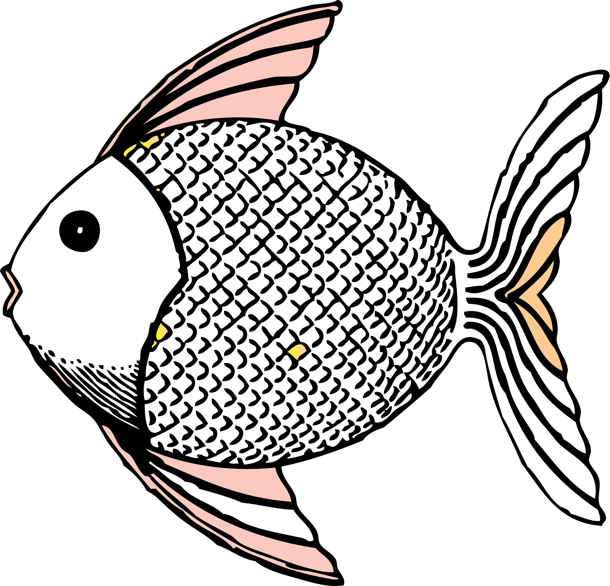 clipart line drawing fish - photo #6